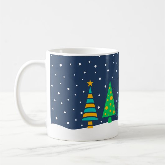 Snowy Fir Trees Mug (Gauche)