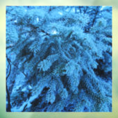 Snowy Forest Spruce Raamsticker (Vel 3)