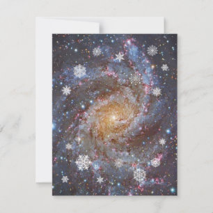 Snowy Galaxy kerstkaart