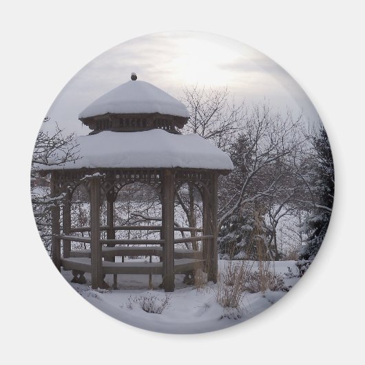 Snowy Gazebos Magneet (Voorkant)