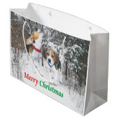 Snowy Gift Bag Groot Cadeauzakje (Achterkant Gekanteld)