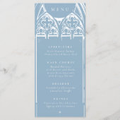 Snowy Gothic Winter Sprookjesblauw Menu (Voorkant)