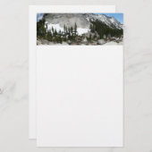 Snowy Granite Domes Panorama in Yosemite Briefpapier (Voorkant / Achterkant)