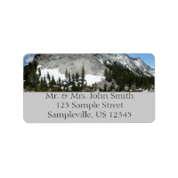 Snowy Granite Domes Panorama in Yosemite