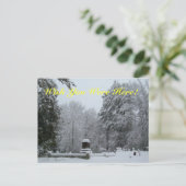 Snowy Graveyard Briefkaart (Staand voorkant)