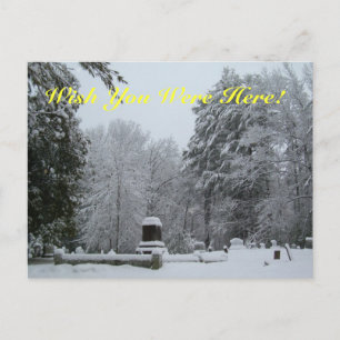 Snowy Graveyard Briefkaart