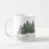 Snowy Grove Arbre de Noël mug (Gauche)