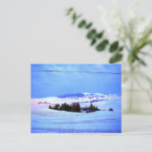 Snowy hills briefkaart (Staand voorkant)