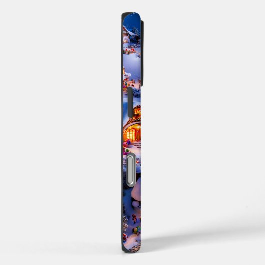 Snowy Hills Whimsical Christmas Village Case-Mate iPhone Case (Achterkant / Rechts)