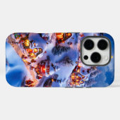 Snowy Hills Whimsical Christmas Village Case-Mate iPhone Case (Achterkant (horizontaal))