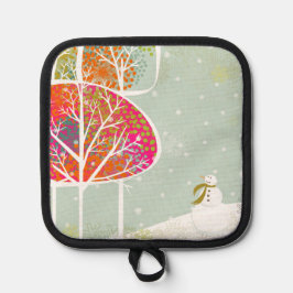 Snowy Hills winter keuken pot houder