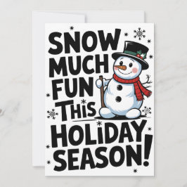 Snowy Holiday - Kerst Kaart