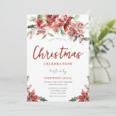 Snowy Kantoor Corporate Kerstfeest viering Kaart (Staand voorkant)