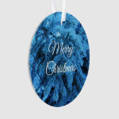 Snowy Kerstbos Ornament (voorkant)