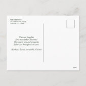 Snowy kerstdorp feestdagenkaart (Achterkant)