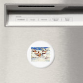 Snowy kerstdorp magneet (Insitu (Vaatwasser))