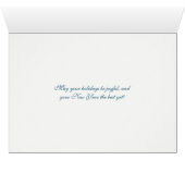 Snowy kerstkreek - Vrede - Wenskaart (Binenzijde Horizontaal (Onderkant))