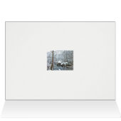 Snowy kerstkreek - Vrede - Wenskaart (Binnen Horizontaal (Boven))