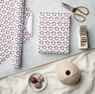Snowy-kerststerren voor sterren cadeaupapier