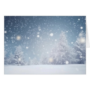 Snowy Kerstwinter Scene