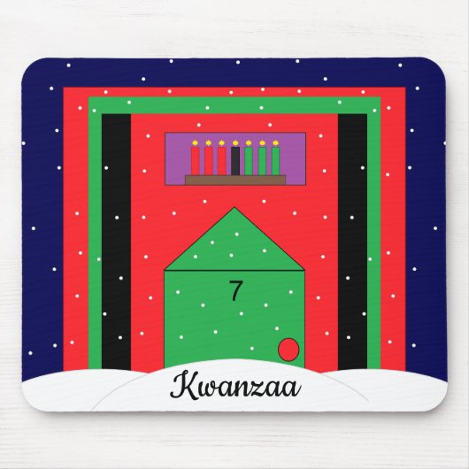 Snowy Kwanzaa Muismat (Voorkant)