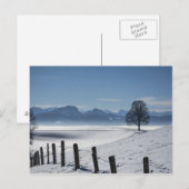 Snowy Landscape Foto Briefkaart (Voorkant / Achterkant)