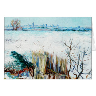 Snowy Landscape met Arles door Vincent van Gogh