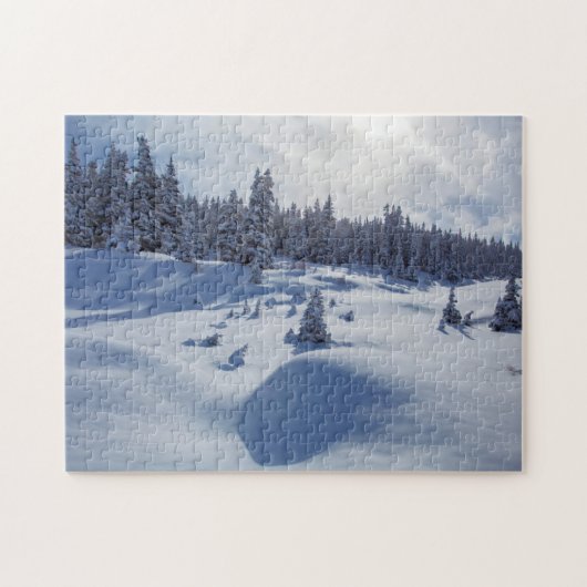 Snowy Landschap Legpuzzel (Horizontaal)