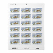 Snowy Log Cabin Label (Full Sheet)
