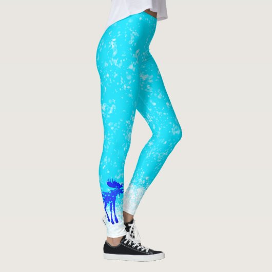 Snowy Moose - Leggings (Rechts)