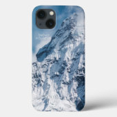 Snowy Mountain-Afbeelding met moderne tekst Case-Mate iPhone Case (Achterkant)
