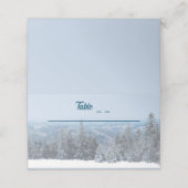 Snowy Mountain Forest Wedding (Buitenkant ongevouwen)