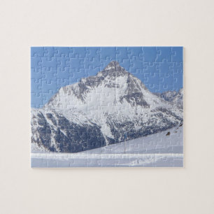 Snowy Mountain in de Oostenrijkse Alpen - Puzzle Legpuzzel