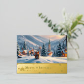 Snowy MOuntain Mouse Post Kaart I (Staand Voorkant)