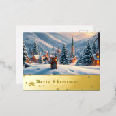 Snowy MOuntain Mouse Post Kaart I (Voorkant / Achterkant)