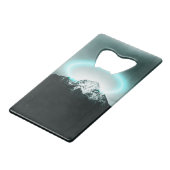 Snowy mountain mysterious blue neon light (Dos Angle)