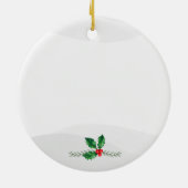 Snowy Mountain Winter Log Cabin X 4 Keramisch Ornament (Achterkant)