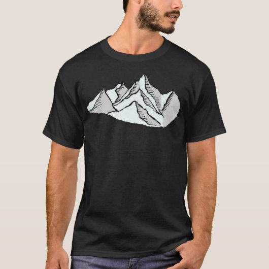 Snowy Mountains Active T-shirt (Voorkant)