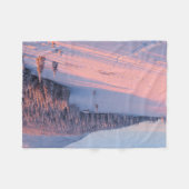 Snowy Mountains Fleece Deken (Voorkant (Horizontaal))