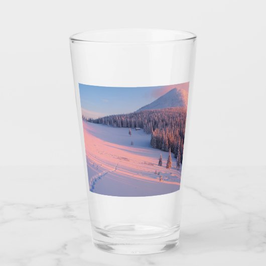 Snowy Mountains Glas (Voorkant)