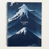 Snowy Mountains Japanse Stijl Planner (Voorkant)