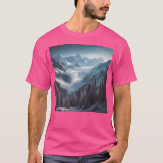 Snowy Mountains Long T-shirt