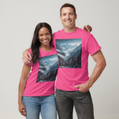 Snowy Mountains Long T-shirt (Unisex)