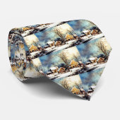 Snowy ochtend stropdas (Opgerold)