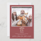 Snowy Ornament Christmas Card Kaart (Achterkant)