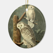 Snowy Owl Audubon Bird Artwork Keramisch Ornament (Links)