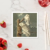 Snowy Owl Audubon Bird Artwork Servetten (Insitu)