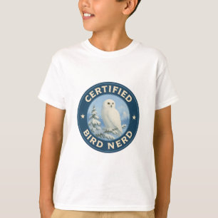 Snowy Owl Badge T-shirt