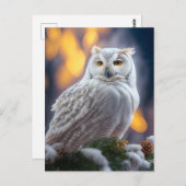 Snowy Owl Briefkaart (Voorkant / Achterkant)