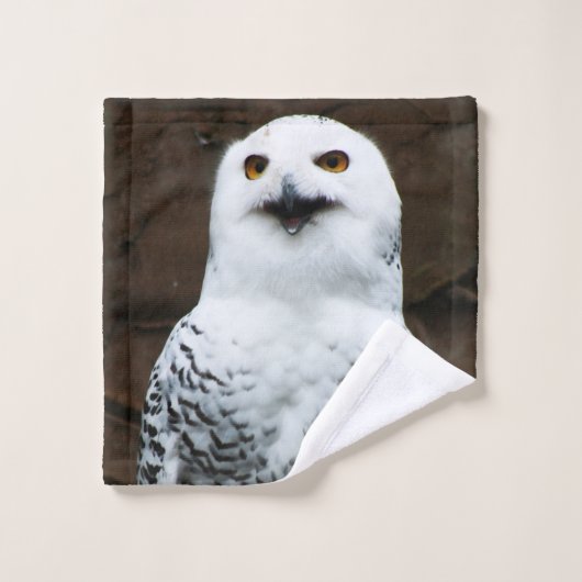 Snowy Owl btcna (Gant de toilette)